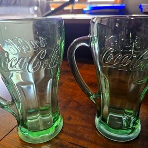 Vintage coco cola glasses